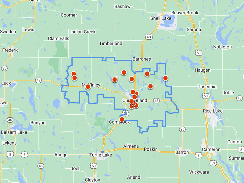 Cumberland, WI Lake Property For Sale