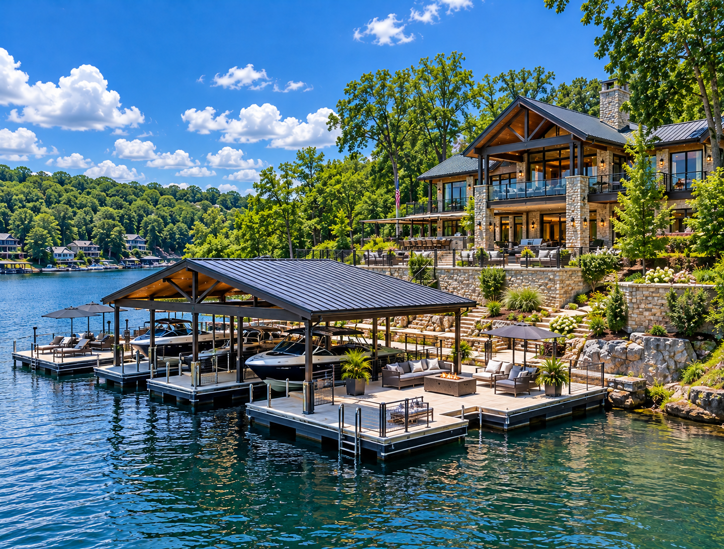 Lake of the Ozarks Luxury Home with Luxury Dock